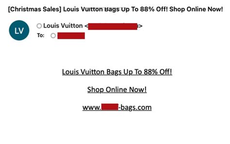 Louis Vuitton outlet scam